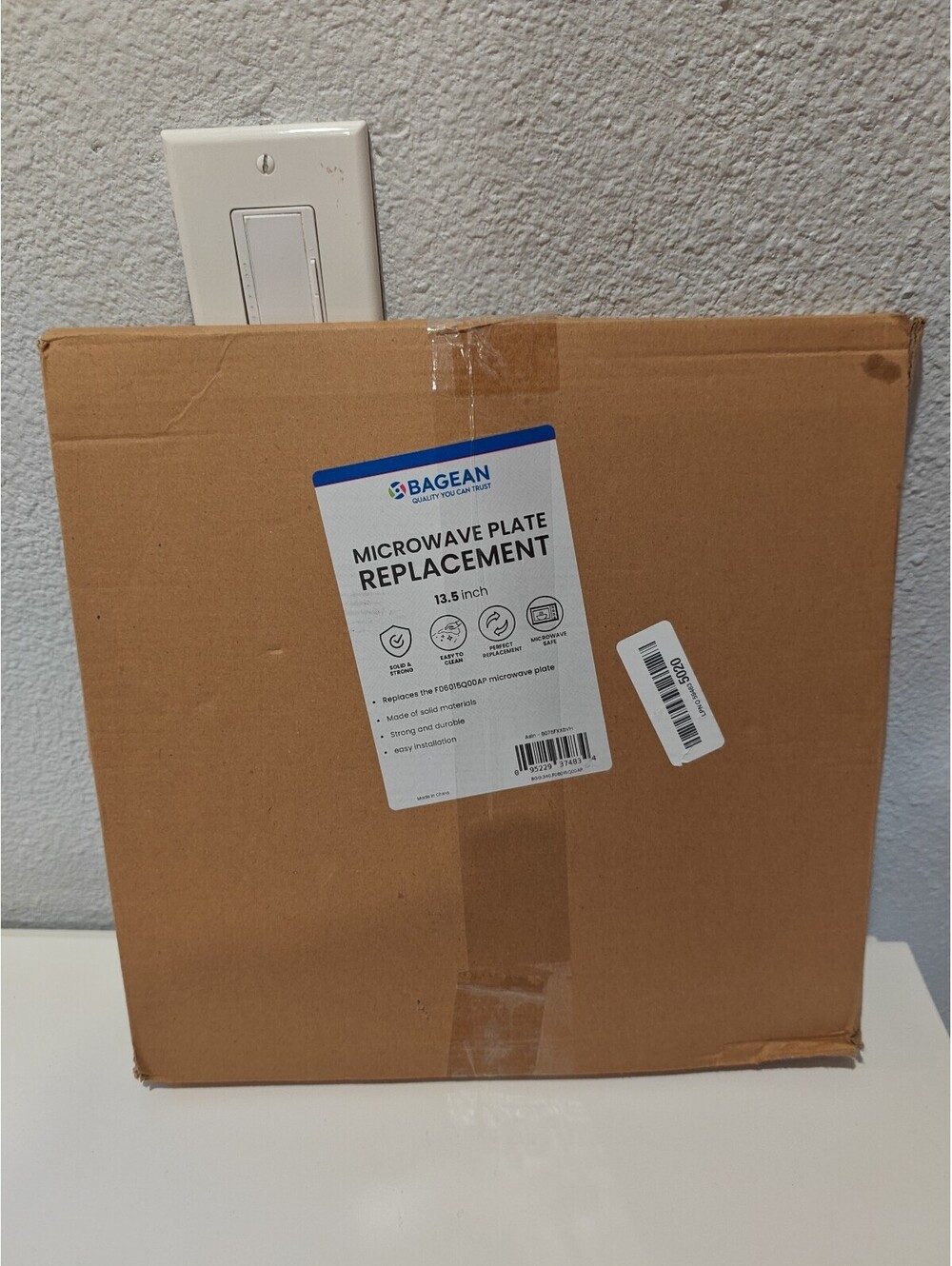 BAGEAN Microwave Plate Replacement 13.5 Inch Glass Turntable